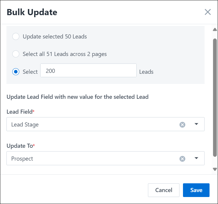 How to Bulk Update Lead Fields? Help & Support